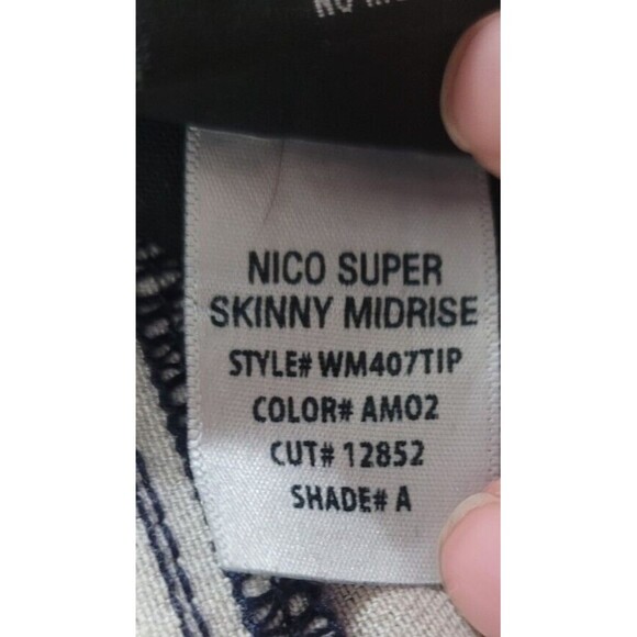 HUDSON Nico Midrise Super Skinny Gray Snake Print Jeans Sz 26 - Picture 5 of 7